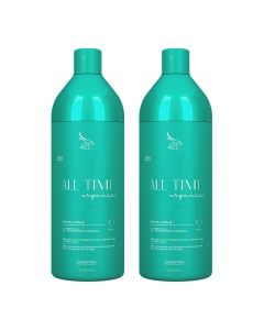 Kit 2 Escovas Progressivas Zap All Time Orgânica 1 Litro