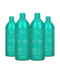 Kit 4 Escovas Progressivas Zap All Time Orgânica 1 Litro