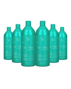 Kit 6 Escovas Progressivas Zap All Time Orgânica 1 Litro