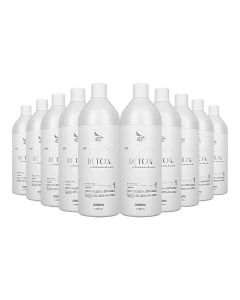 Kit 10 Shampoo Anti-resíduos Detox Zap Limpeza Profunda 1 Litro
