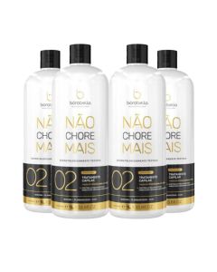 Kit 4 Escovas Progressivas Borabella Não Chore Mais Orgânica 1 Litro