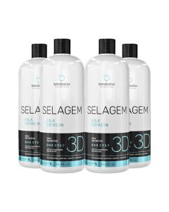 Kit 4 Selagem 3d Borabella Semi Definitiva Orgânica sem Formol 1 Litro