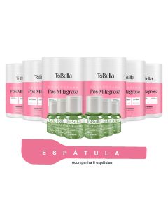 Combo 6kg Máscara Capilar To Bella Pós Milagroso + 6 Oléos e 6 Espátulas